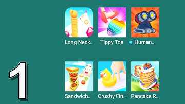 Tippy Toe, Sandwich run, Pancake Run Satisfying Mobile Gameplay Part 1 | woo Gameplay