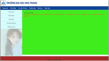 Thiết kế web -Hướng dẫn tạo menu ngang với cặp thẻ ul, li và thẻ a