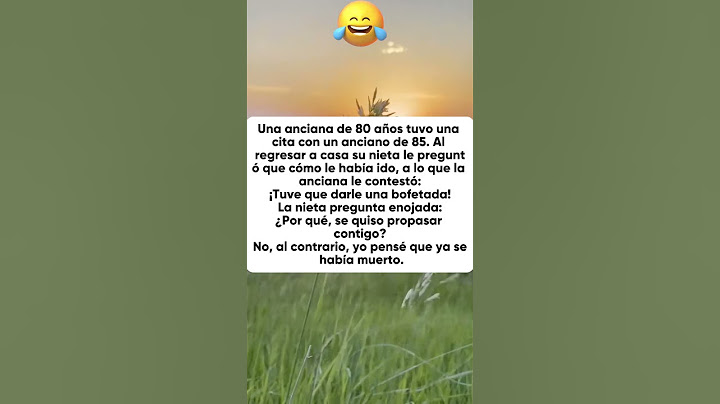 La abuela tuvo una cita