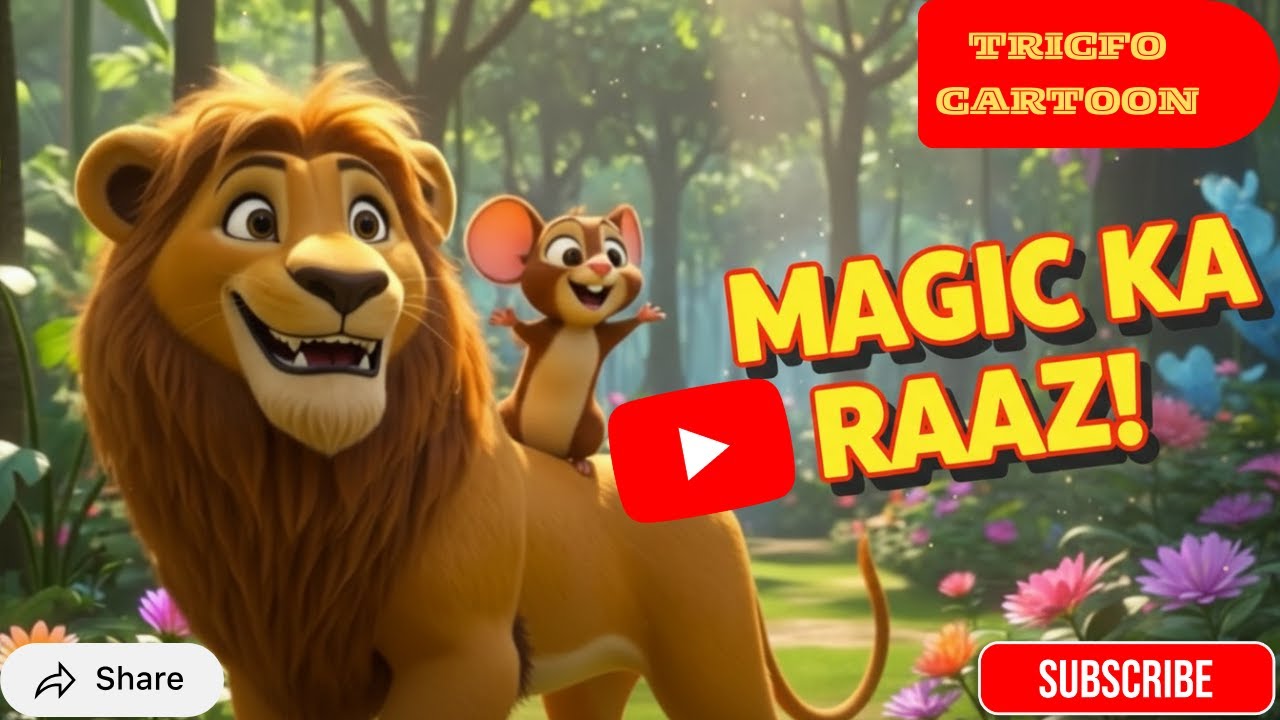 The Lion And The Mouse 🦁🐭 | Tricfo | Urdu Cartoon Story |شیر اور چوہا  |