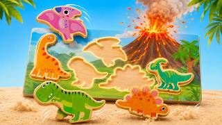 Find and Build the Dinosaurs! 🦖✨ Puzzle Adventure