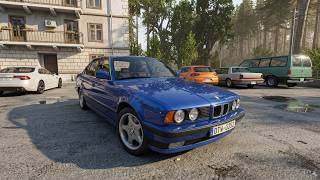 BMW E34 520i -Realistic POV Driving  - Logitech G923 - BeamNG.drive
