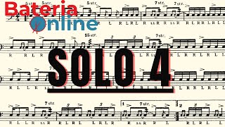 SOLO N° 4 - Charley Wilcoxon - 150 rudimental solos - Bateria Online