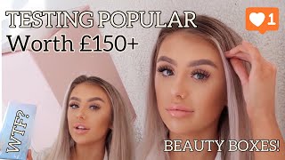 TESTING ONE OF THE MOST POPULAR BEAUTY BOXES WORTH £150+ | is it really worth the money!?