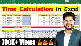 Calculating Time in MS-Excel || Hindi