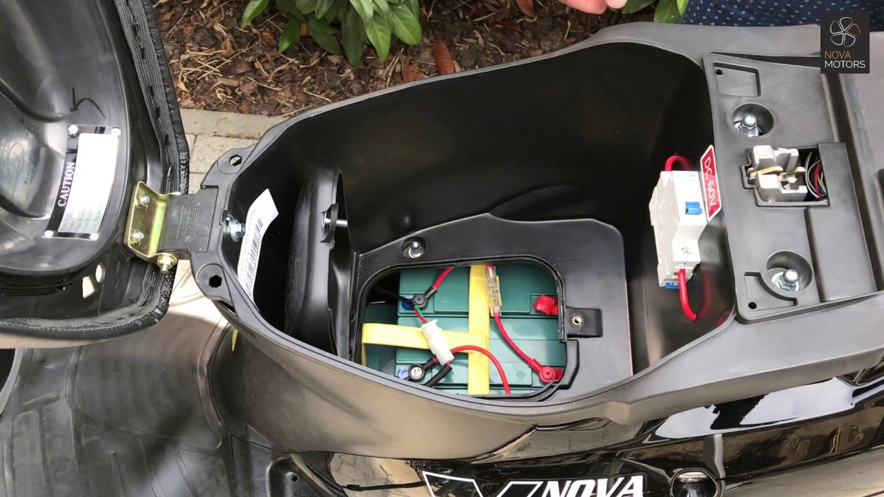 Lädt Sich Eine Roller Batterie Beim Fahren Auf eCity Star Elektroroller - Batteriefach - YouTube