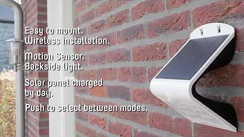 Luceco Solar Guardian Wall Light With PIR