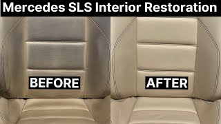 SERIOUS Denim Dye Transfer | Mercedes SLS | Leather Cleaning &amp; Restoration | leathercare.com