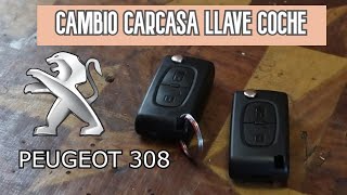 Cambio de Carcasa para Llave del Coche, modelos Peugeot y Citroën 207, 307  y 308 