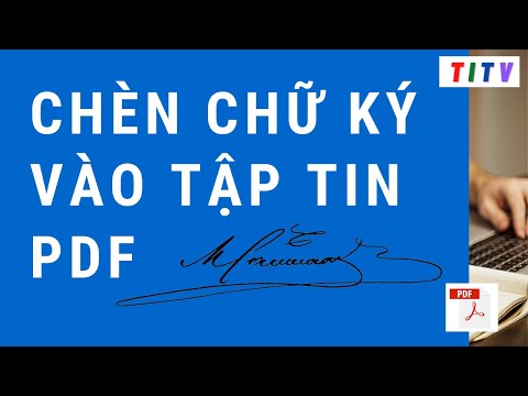 Video Cách chèn chữ ký vào tập tin PDF miễn phí đơn giản mới... - youtube