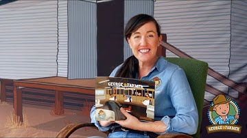 George the Farmer Shears a Sheep Reading by Author, Simone Kain
