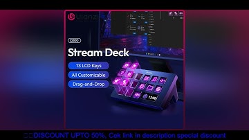 Ulanzi D200 Stream Deck Keyboard 13 LCD Keys All Customizable for Gaming Boardcast Livestreaming Off