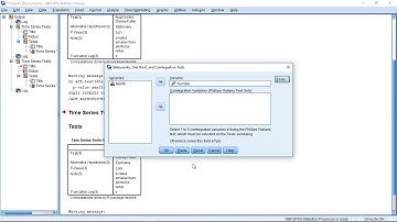 SPSS (R Essentials) - Stationarity Tests