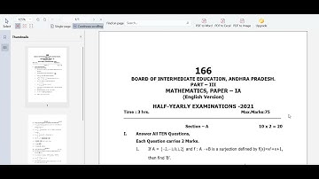 MATHS 1A PAPER 2022 || AP INTERMEDIATE MATHS PAPER