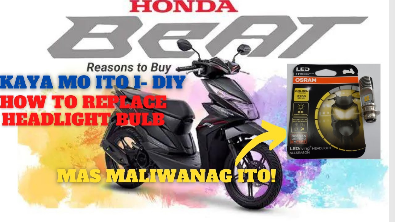 Replace Honda Beat Head Light Bulb in 5 Minutes!