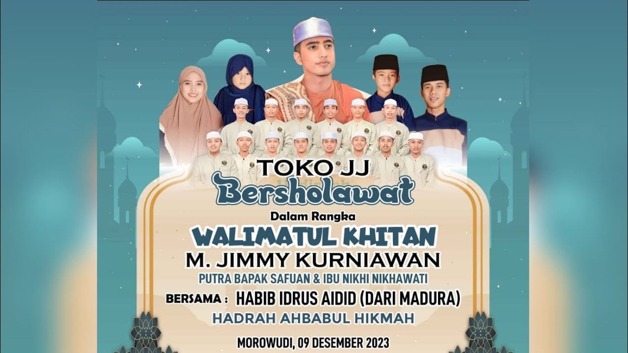 🔴LIVE TOKO JJ BERSHOLAWAT BERSAMA HABIB IDRUS AIDID (MADURA) HADRAH AHBABUL HIKMAH 2023