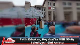 Fatih Erbakan, Boyabat'ta Milli Görüş Belediyeciliğini Anlattı