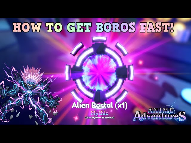 HOW TO GET NEW BORON SECRET LIMITED UNIT UPDATE 10 In Anime Adventures  Roblox  YouTube