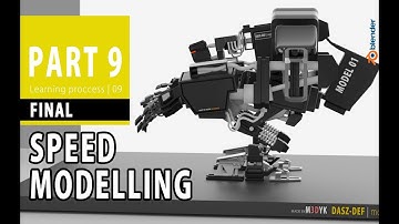 Blender 2.8 Speed Modelling ROBOT - PART 9
