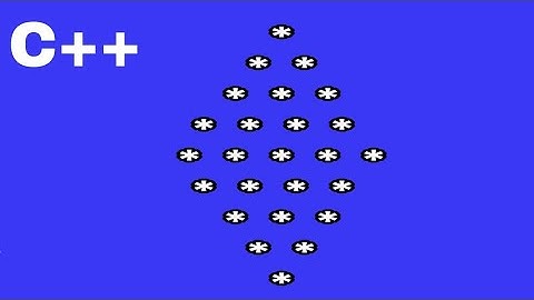 C++ Drawing  Diamond pattern | C++ logical coding for beginners and students
