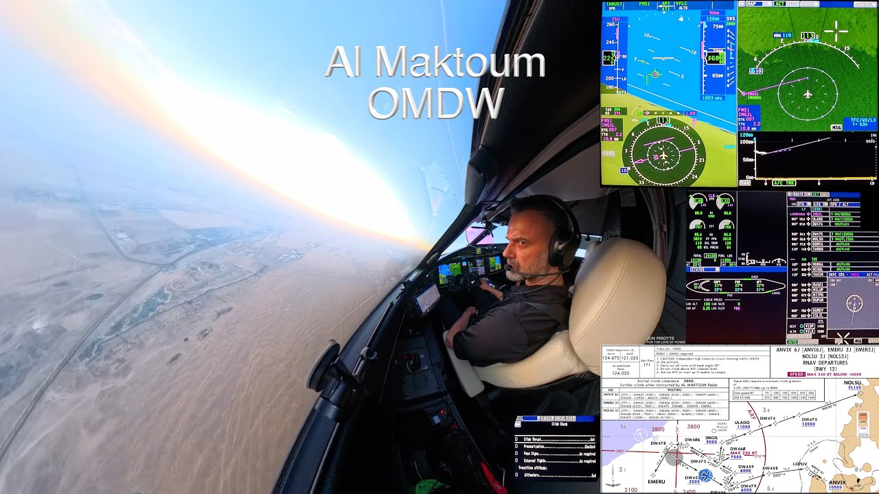 4K Dubai OMDW Global 6500 Departure