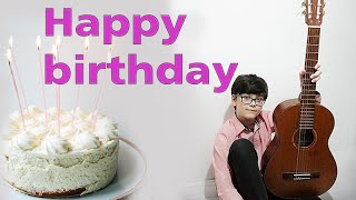 Happy Birthday, Lesson By George 11-Year-Old Guitarist