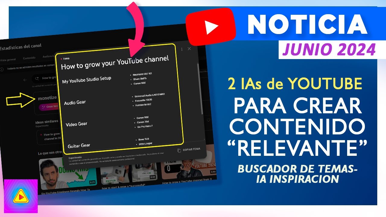 2 IA de Youtube para crear contenido RELEVANTE 2024 | GENERADOR de ...