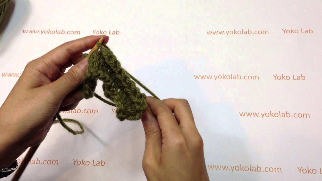 棒針收針 (低針) Cast off