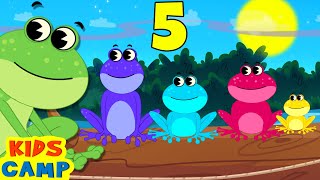 Learn Colors For Kids 🌈 🐸 | Five Little Speckled Frogs | Nursery Rhymes And Kids Songs