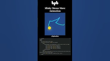 Hypnotic Slinky Mouse Trail! 🌀 Mesmerizing CSS & JavaScript Animation