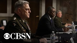 Top military officials testify on Afghanistan withdrawal | full video