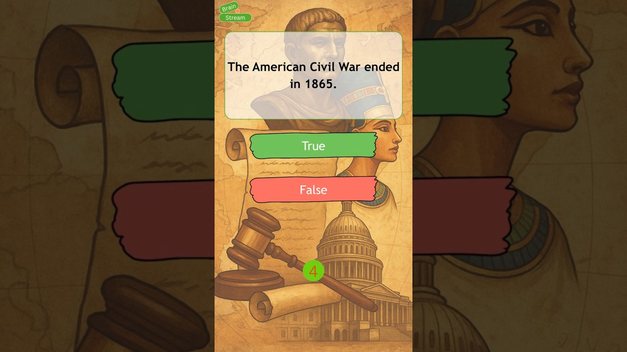 American Civil War | History true or false quiz | Test Your Knowledge! 