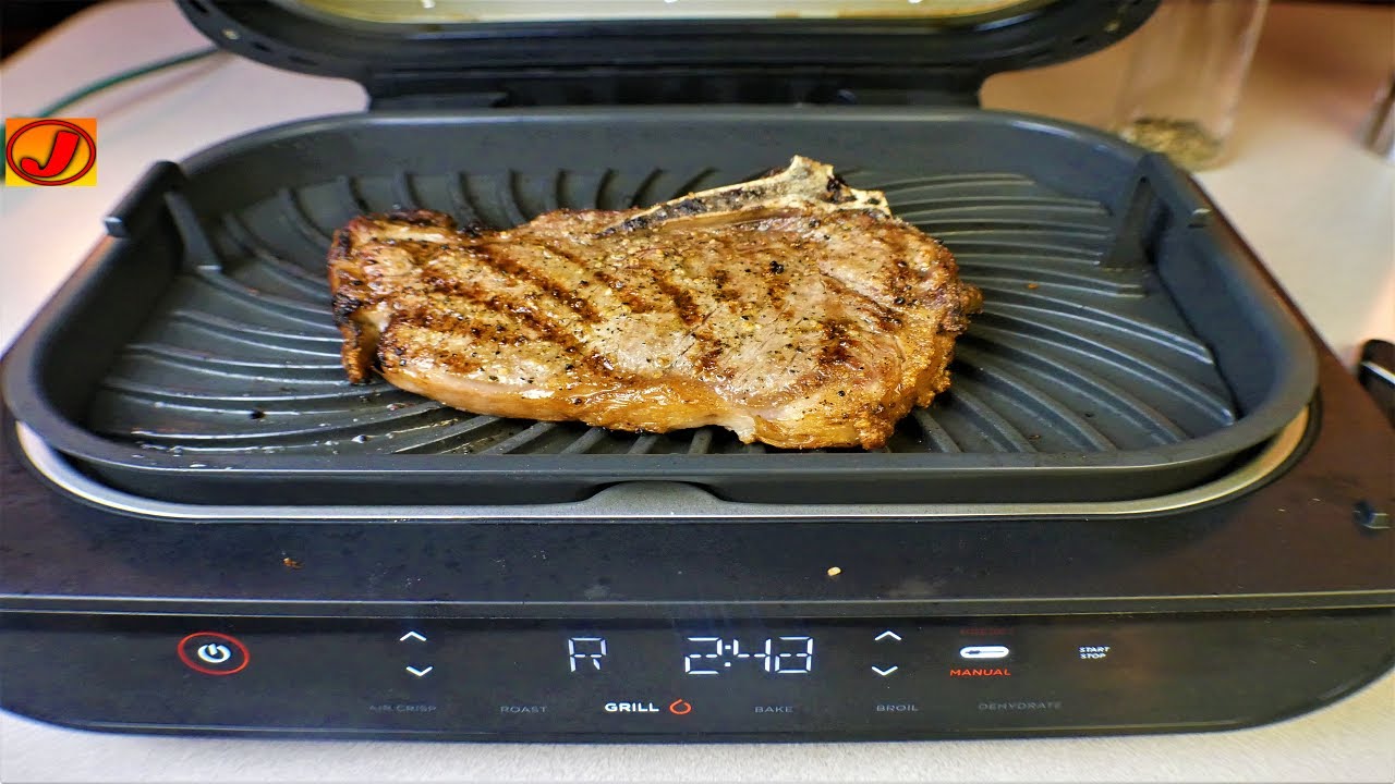 NINJA FOODI XL GRILL RIBEYE STEAKS!  Ninja Foodi Smart XL Grill recipes! 