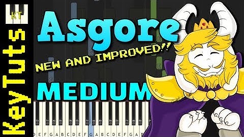 NEW AND IMPROVED Asgore from Undertale - Medium Mode [Piano Tutorial] (Synthesia)