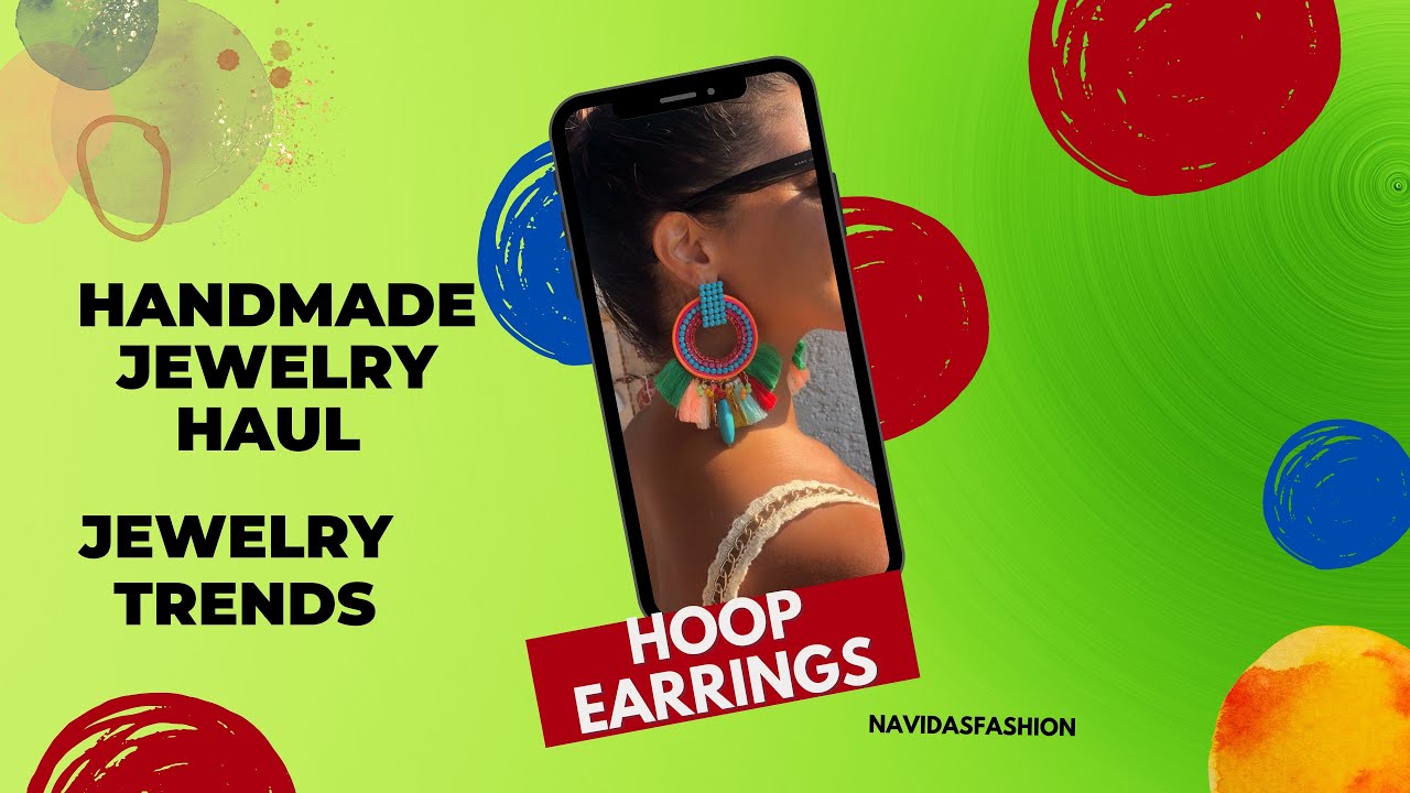 Hoop earrings Jewelry trends Handmade jewelry haul YouTube
