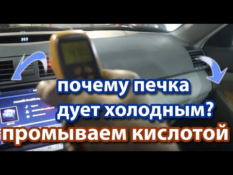 Печка дует холодным воздухом (плохо греет) промывка печки автомобиля #TOYOTA