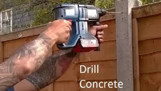 Quick video on How to drill concrete fence post without damage