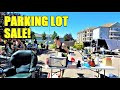 Ep419:  CHECK OUT WHAT WE FOUND AT THIS PARKING LOT SALE / CAR BOOT SALE - SHOP WITH ME