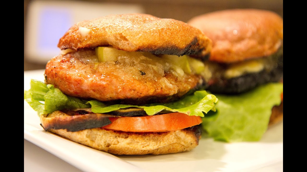 Pork Burgers with Apple Jelly Glaze YouTube
