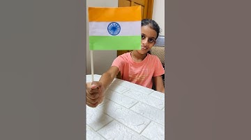 Paper flag making 🇮🇳 Happy Independence Day🇮🇳 #minhwacuties #richelcraft #ytshorts#5minutecraft #diy