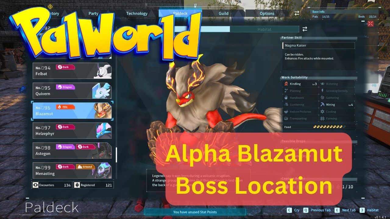 Palworld: Conquering Alpha Blazamut - Location, Strategies & Tips - YouTube
