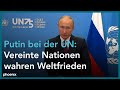 Rede des russischen Präsidenten Putin auf der UN-Vollversammlung