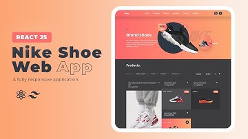 👟Responsive React JS Tutorial with Tailwind CSS -  Nike Shoe Application | 🎁Download Source Code