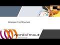 Frontrow juno webinar  word of mouth technology