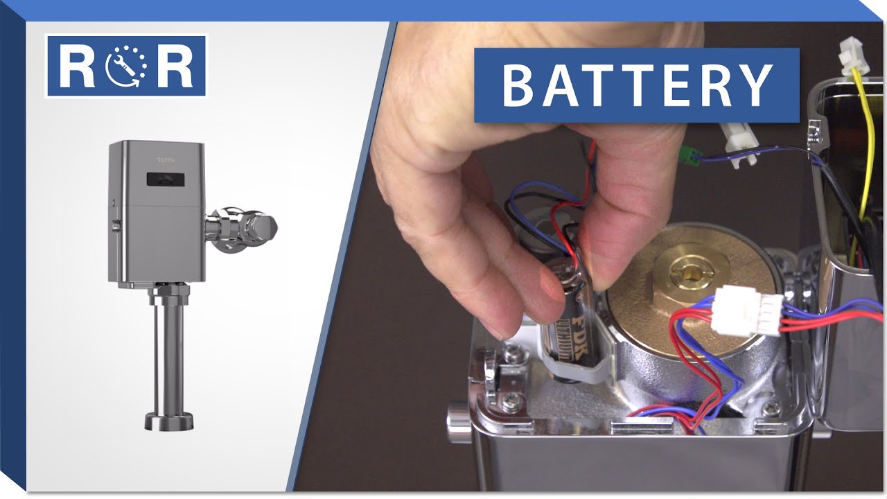 Toto Ecopower Flushometer Battery Repair And Replace Youtube