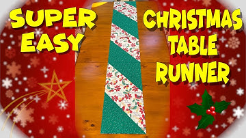Super Easy Christmas Table Runner | The Sewing Room Channel