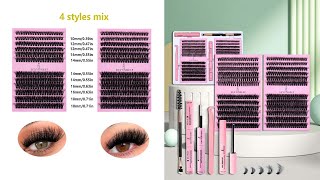 DIY False Eyelashes Clusters Extensions| https://s.click.aliexpress.com/e/_omQyvvJ