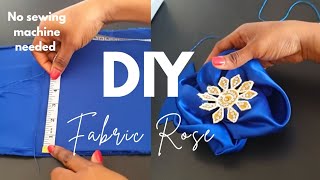 Easy DIY Fabric Roses | No Sewing Required