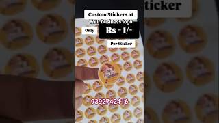 your small business logo sticker and thankyou stickers per₹-1 rupee free shipping #business logo