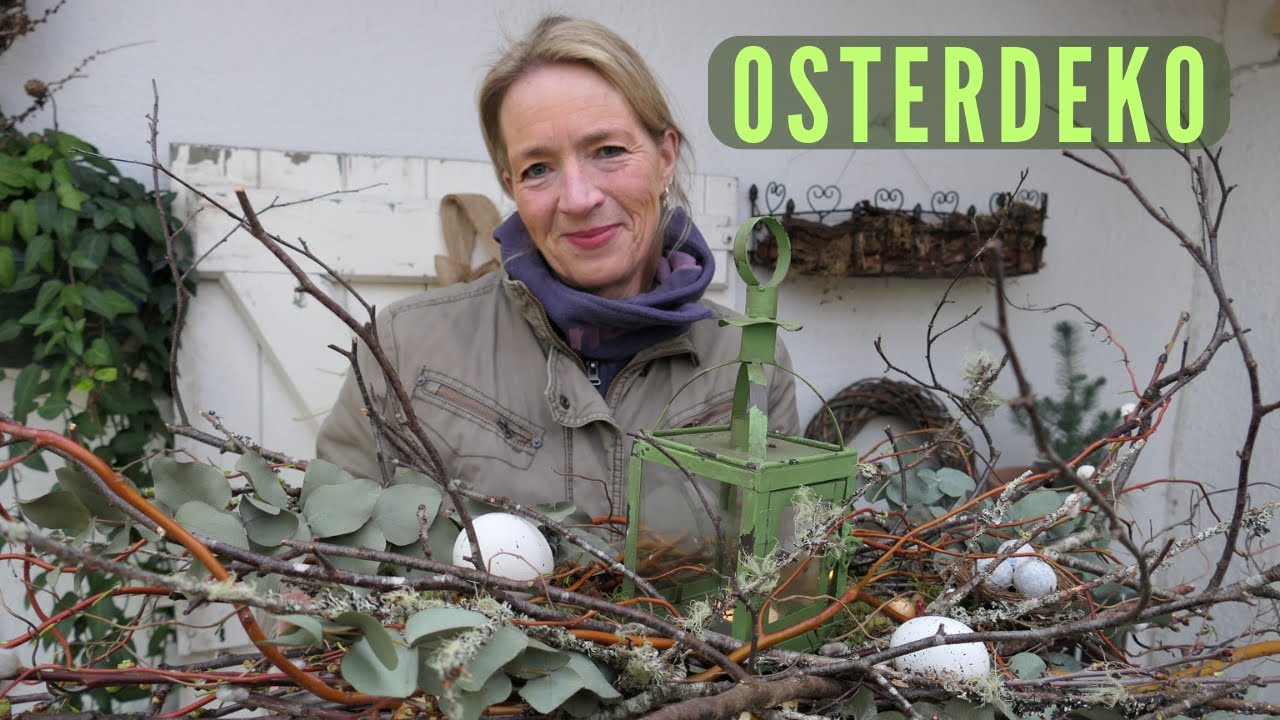 Tischdeko mit Fundstücken aus der Natur 🌸DIY Osterdeko BASIC 2023 🌸